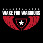 Logo for "WAKE FOR WARRIORS INC"