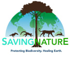 Logo for "SAVING NATURE INC"