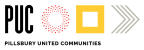 Logo for "PILLSBURY UNITED COMMUNITIES"
