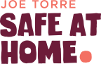 Logo for "THE JOE TORRE SAFE AT HOME FOUNDATION"