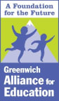 Logo for "GREENWICH ALLIANCE FOR EDUCATION IN"