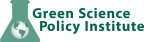 Logo for "GREEN SCIENCE POLICY INSTITUTE"