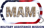 Logo for "MILITARY ASSISTANCE MISSION INC"