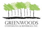 Logo for "GREENWOODS COUNSELING & REFERRALS INC"