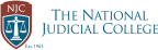 Logo for "THE NATIONAL JUDICIAL COLLEGE"