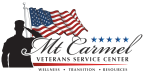 Logo for "MT CARMEL VETERANS SERVICE CENTER"