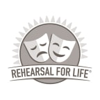 Logo for "REHEARSAL FOR LIFE INC"