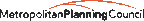 Logo for "METROPOLITAN PLANNING COUNCIL"