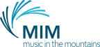 Logo for "Music in the Mountains"