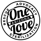 Logo for "ONE LOVE PIT BULL FOUNDATION"