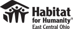 Logo for "HABITAT FOR HUMANITY EAST CENTRAL OHIO"