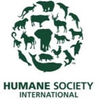 Logo for "Humane World for Animals International"