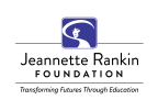 Logo for "THE JEANNETTE RANKIN FOUNDATION INC"
