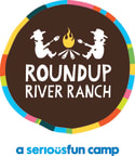Logo for "ROUNDUP RIVER RANCH"