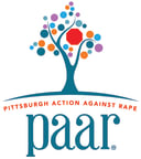 Logo for "Pittsburgh Action Against Rape"