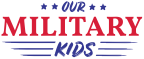 Logo for "OUR MILITARY KIDS INC"