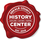 Logo for "DeKalb County History Center"