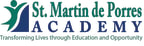 Logo for "ST MARTIN DE PORRES ACADEMY"