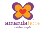 Logo for "AMANDA HOPE RAINBOW ANGELS"