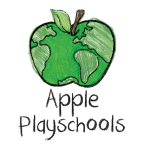 Logo for "APPLE PLAYSCHOOLS"