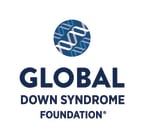Logo for "GLOBAL DOWN SYNDROME FOUNDATION"