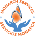 Logo for "MONARCH SERVICES - SERVICIOS MONARCA"