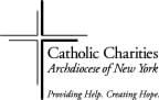 Logo for "CATHOLIC CHARITIES COMMUNITY SERVICES ARCHDIOCESE OF NEW YORK"