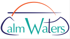 Logo for "CALM WATERS"
