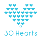 Logo for "30 HEARTS"
