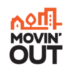 Logo for "MOVIN' OUT INC"