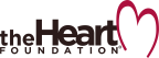 Logo for "THE HEART FOUNDATION"