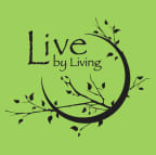 Logo for "LIVE BY LIVING FOUNDATION"