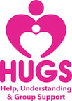 Logo for "H U G S FOR HAWAII'S SERIOUSLY ILL CHILDREN AND THEIR FAMILIES"