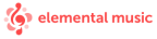 Logo for "ELEMENTAL MUSIC"
