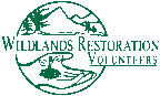 Logo for "WILDLANDS RESTORATION VOLUNTEERS"