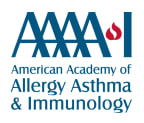 Logo for "The American Academy of Allergy Asthma and Immunology"