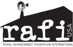 Logo for "RURAL ADVANCEMENT FOUNDATION INTERNATION"