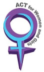 Logo for "ACT for Women and Girls"