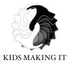 Logo for "KIDS MAKING IT INC"