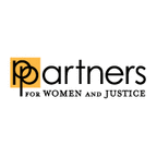 Logo for "PARTNERS FOR WOMEN AND JUSTICE INC"