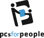 Logo for "PCS FOR PEOPLE"