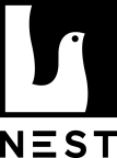 Logo for "NEST INC"
