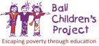 Logo for "THE BALI CHILDREN'S PROJECT"