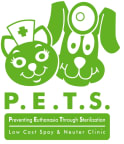 Logo for "PETS LOW COST SPAY & NEUTER"