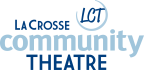 Logo for "LA CROSSE COMMUNITY THEATRE"