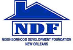 Logo for "NEW ORLEANS NEIGHBORHOOD DEVELOPMENT FOUNDATION"