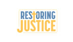 Logo for "RESTORING JUSTICE"