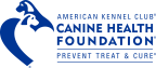 Logo for "AMERICAN KENNEL CLUB CANINE HEALTH FOUNDATION"