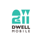 Logo for "DWELL MOBILE"