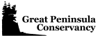 Logo for "GREAT PENINSULA CONSERVANCY"